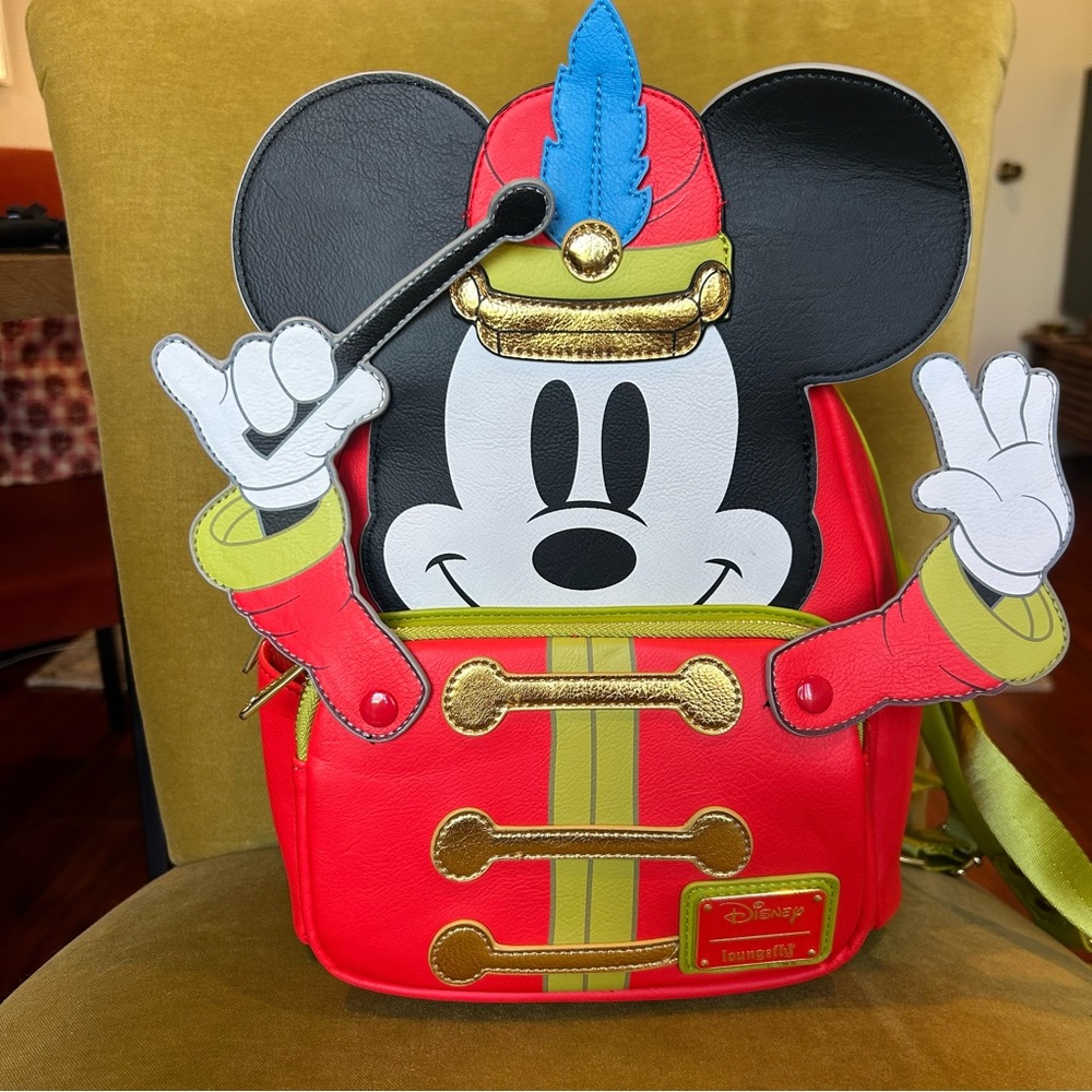 Loungefly Disney 100 Mickey Mouse The Band Concert Mini Backpack